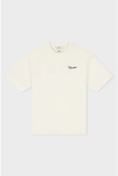 Equalité T-Shirt Signature Oversized Off White / Zwart