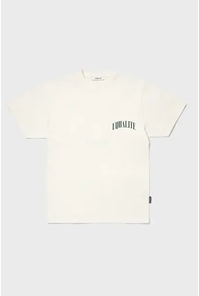 Equalité T-Shirt Oliver Oversized Off white / Groen