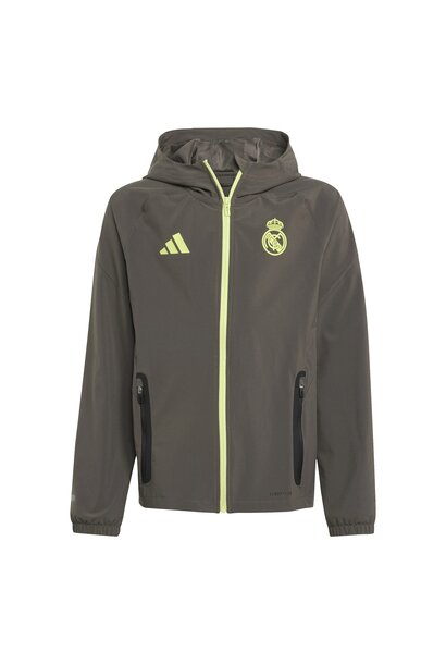 Adidas Jacket Real Madrid Competitie 2025/26 Groen Kinderen