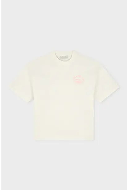 Equalité T-Shirt Lucius Boxy Tee Off White / Roze
