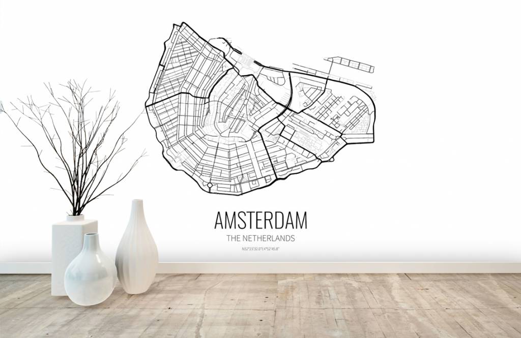 Wallmappy Kaart Amsterdam wallmappy kopen in de aanbieding Wallmappy Kaart Amsterdam wallmappy kopen in de aanbieding