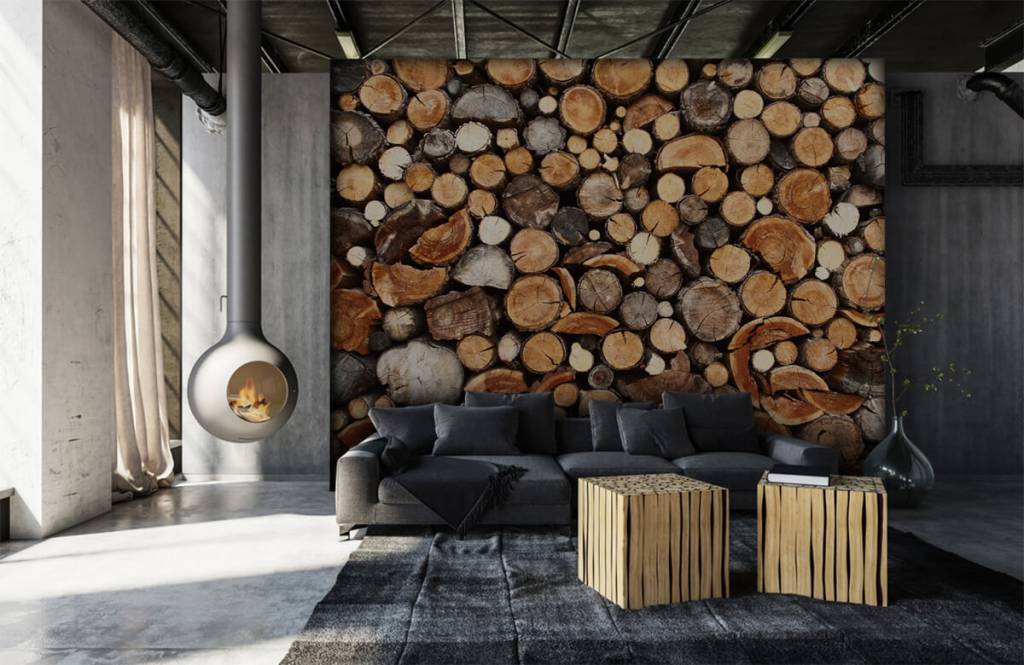 Gestapelde Stammen huismerk kopen in de aanbieding