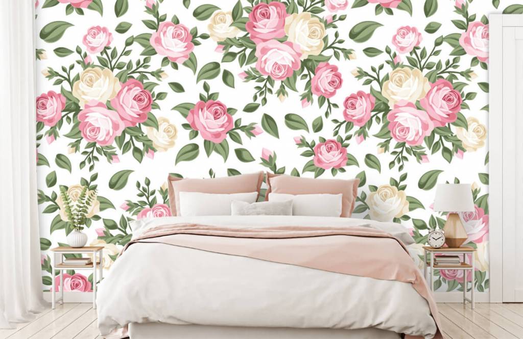 Roze En Witte Rozen huismerk kopen in de aanbieding