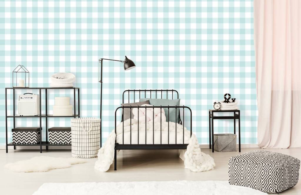 Ruitpatroon Blauw huismerk kopen in de aanbieding