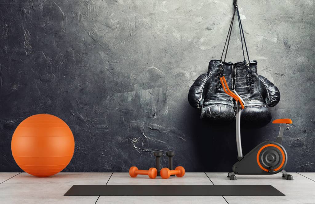 Zwarte Bokshandschoenen huismerk kopen in de aanbieding