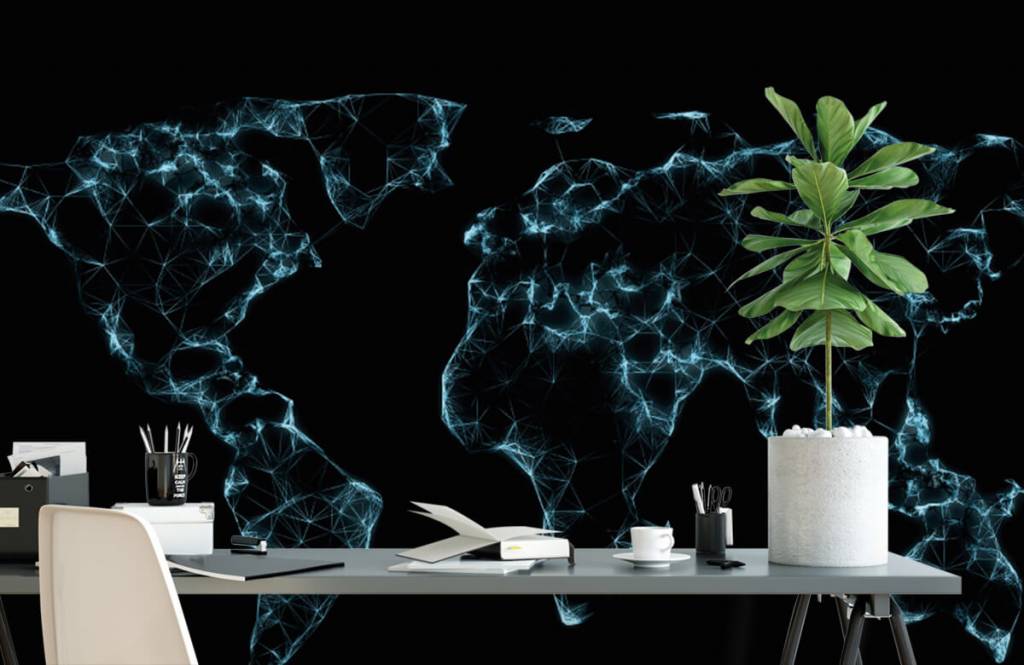 Wereldkaart Verlicht huismerk kopen in de aanbieding