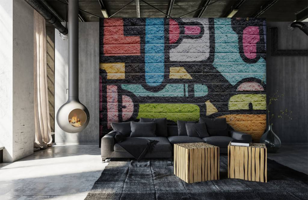 Graffiti Muur huismerk kopen in de aanbieding