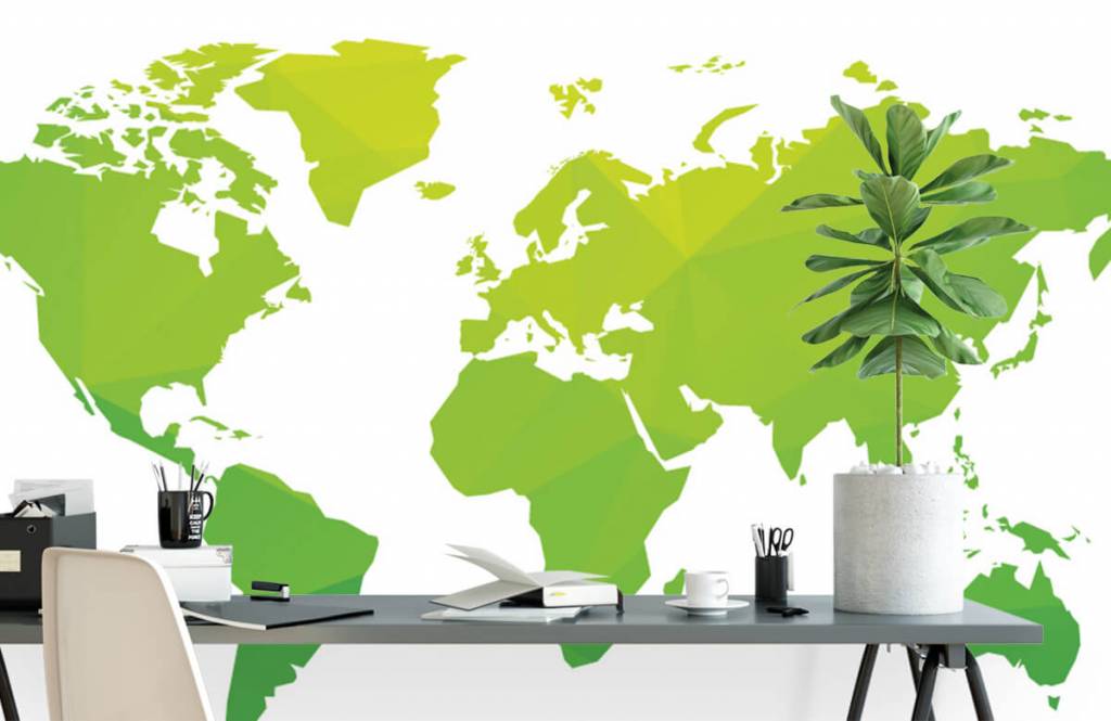 Wereldkaart Groen huismerk kopen in de aanbieding