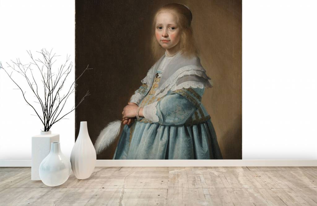 Portret Van Een Meisje In Het Blauw huismerk kopen in de aanbieding