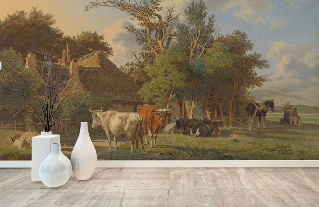 Landschap Op Fotobehang huismerk kopen in de aanbieding