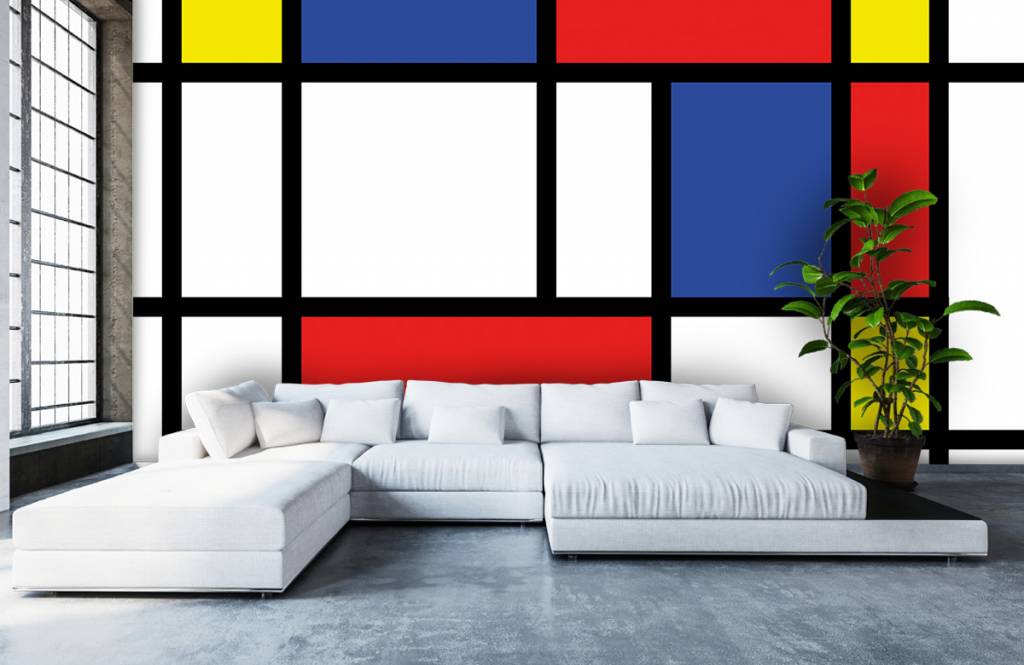 Mondriaan Op Fotobehang huismerk kopen in de aanbieding