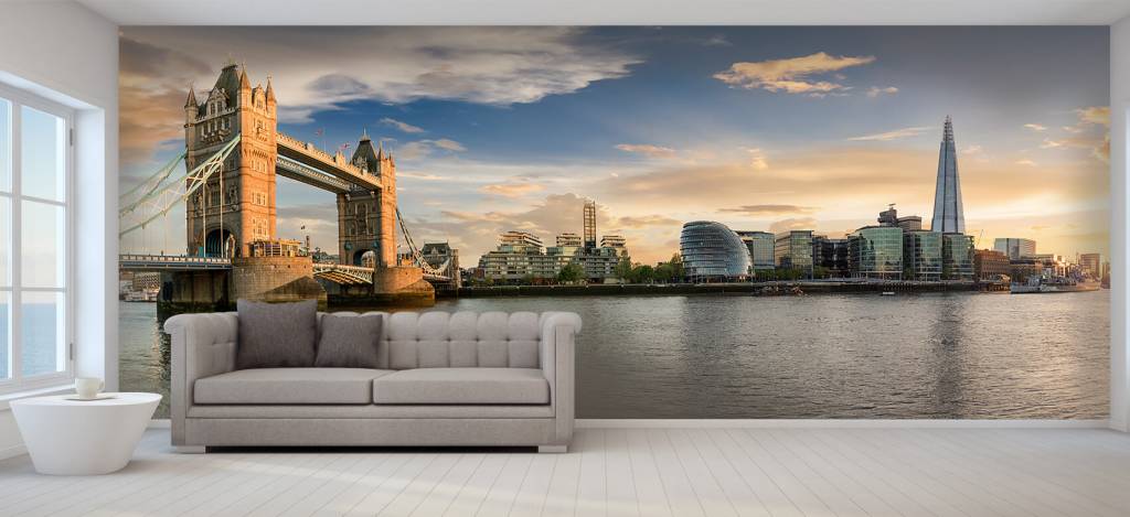 Skyline London Met Tower Bridge huismerk kopen in de aanbieding Skyline London Met Tower Bridge huismerk kopen in de aanbieding