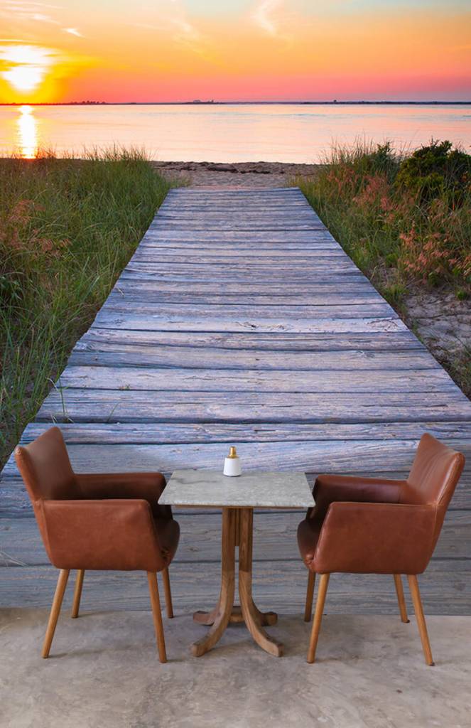 Strand Met Houten Weg huismerk kopen in de aanbieding