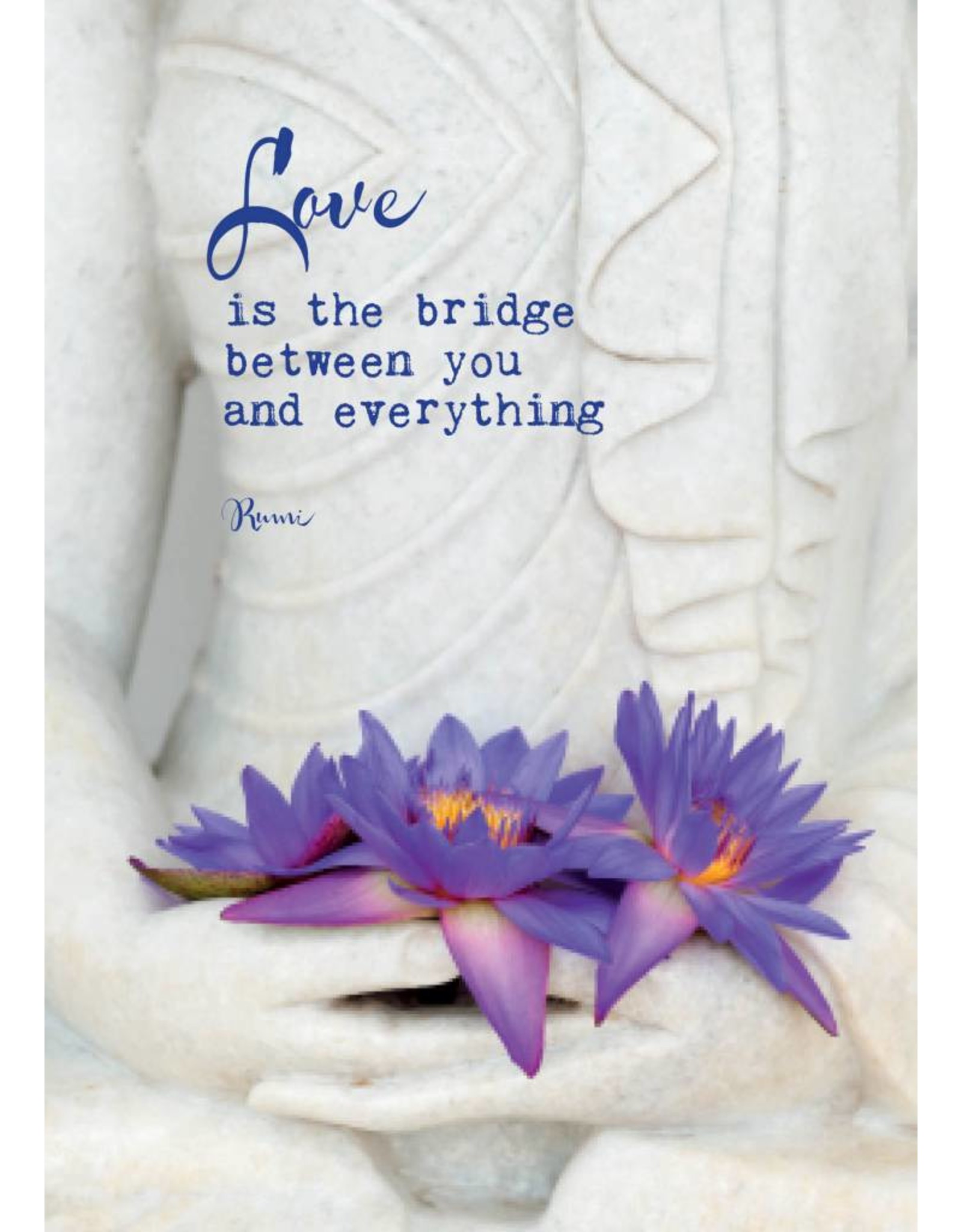 Zintenz Love is the bridge between you and everything briefkaart