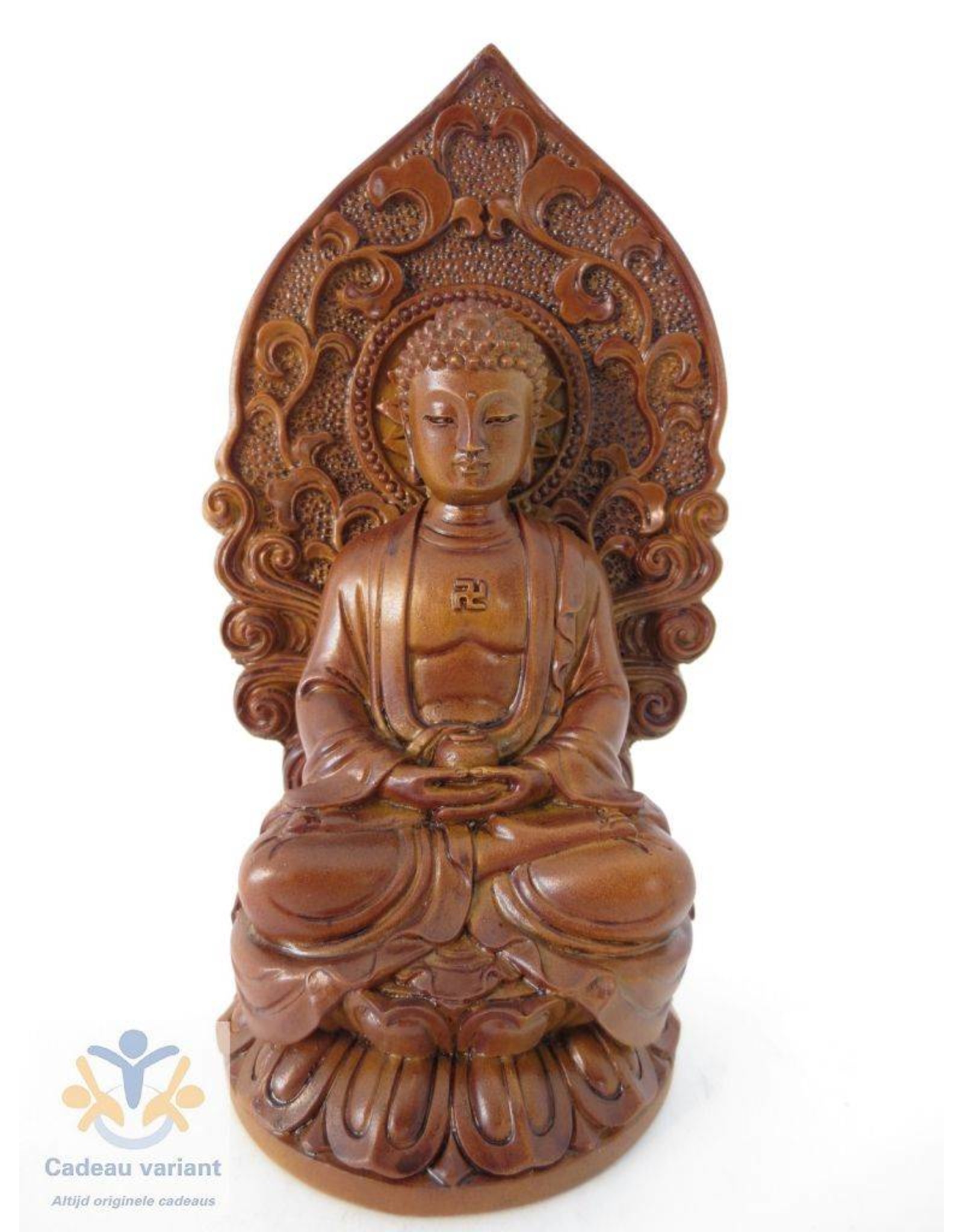 Boeddha Thais meditatie zittend op lotus