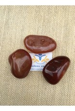 Agaat rood trommelsteen Agaat rood trommelsteen