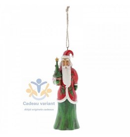 Jim Shore Kerstman folklore met kerstboom ornament