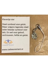 Geluk klaver vier bedelhanger