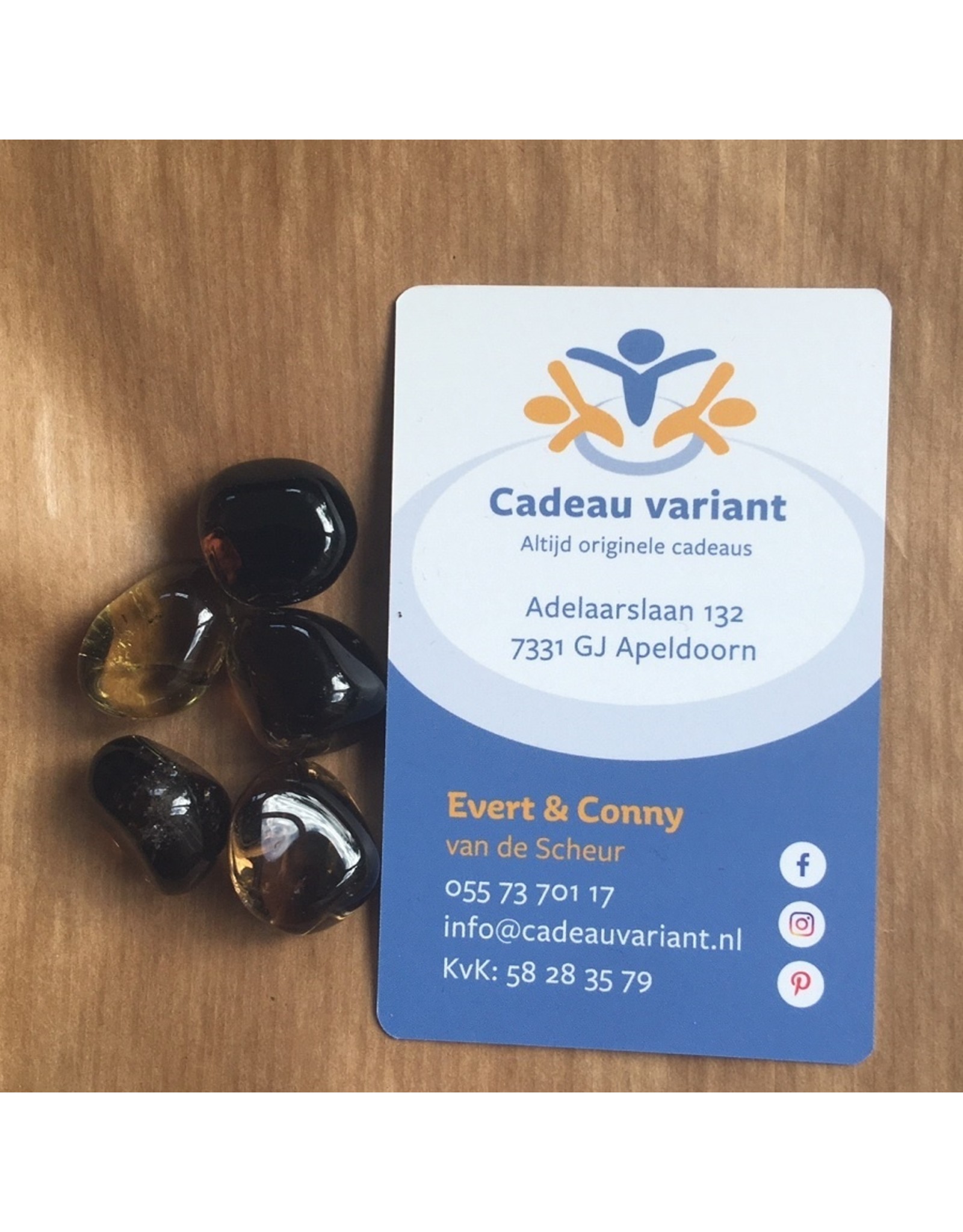 Prasioliet (groene amethist)  kleine edelsteen