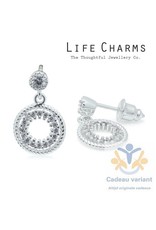 Life Charms Cirkel oorbellen knop