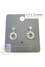 Life Charms Cirkel oorbellen knop