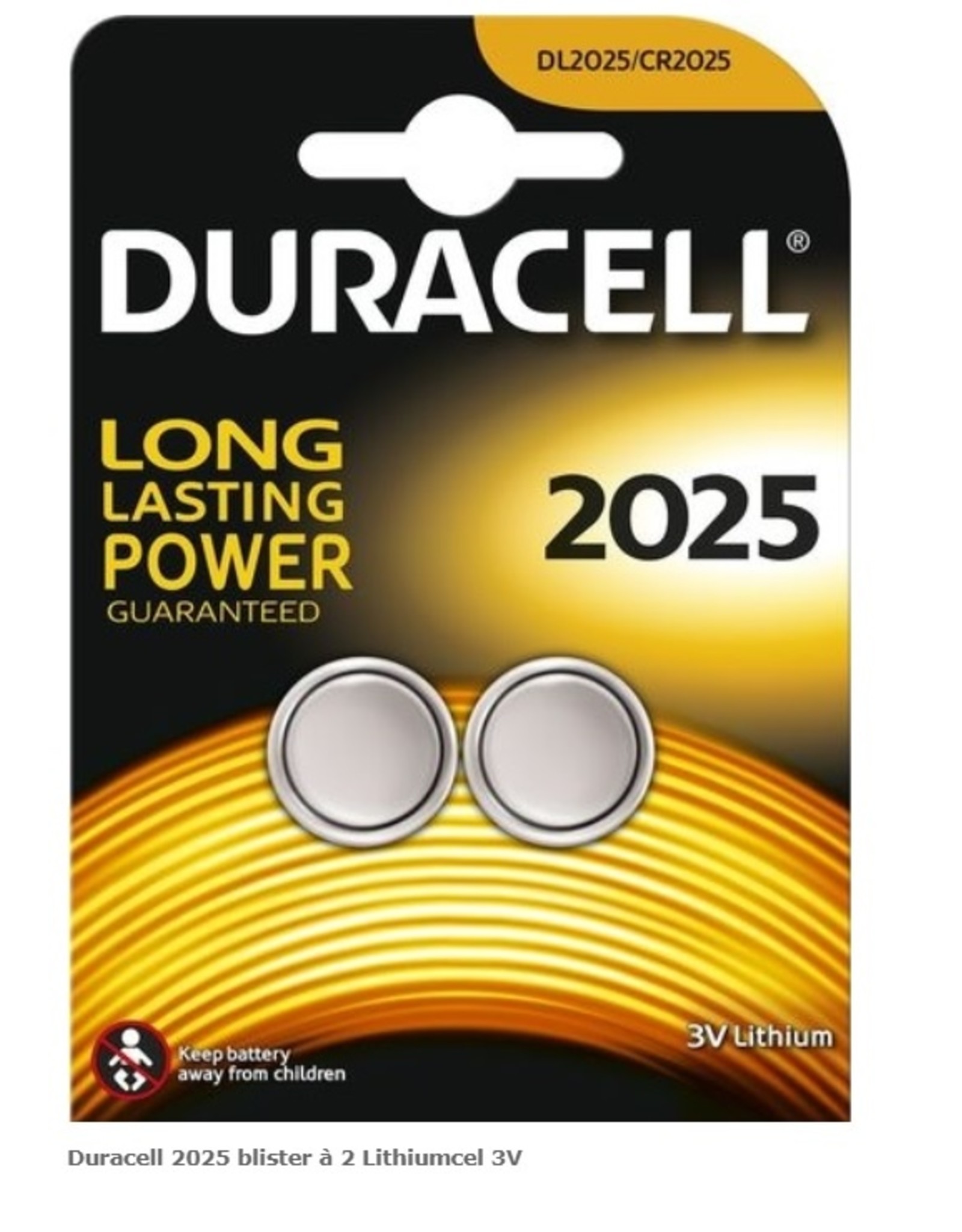 Duracell knoopcel CR2025