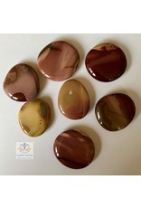 Mookaiet (Mokaiet)  platte edelsteen  (schijfsteen)