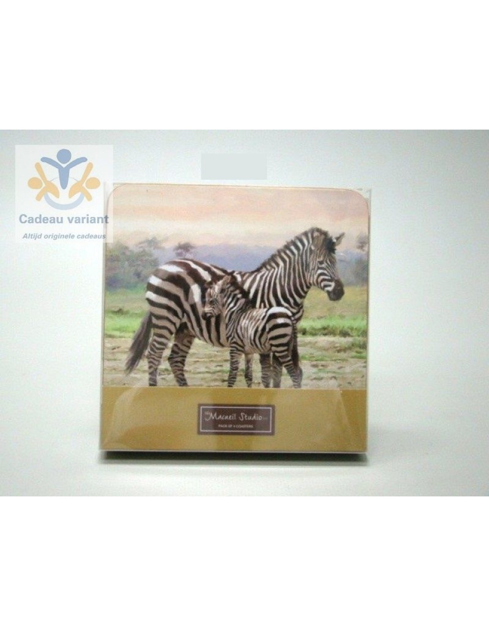 Leonardo collectie Zebra onderzetters