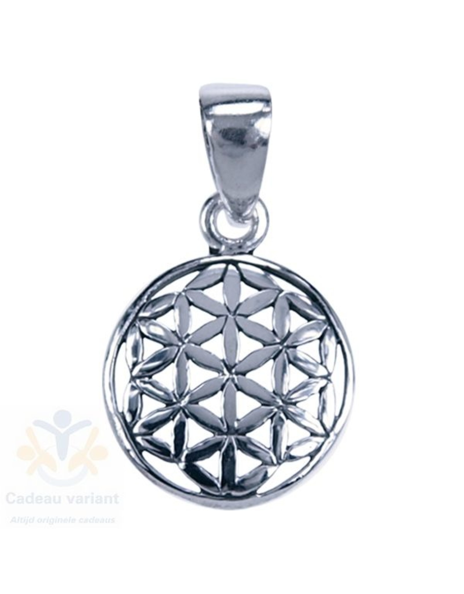 Flower of life zilver hanger