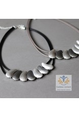 Biba Moderne ketting zwart leer