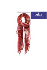 Biba Biba sjaal 73108 rood bruin