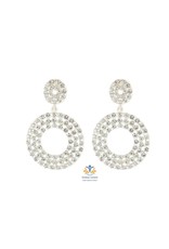 Biba bijouterie Oorbellen glitter cirkel