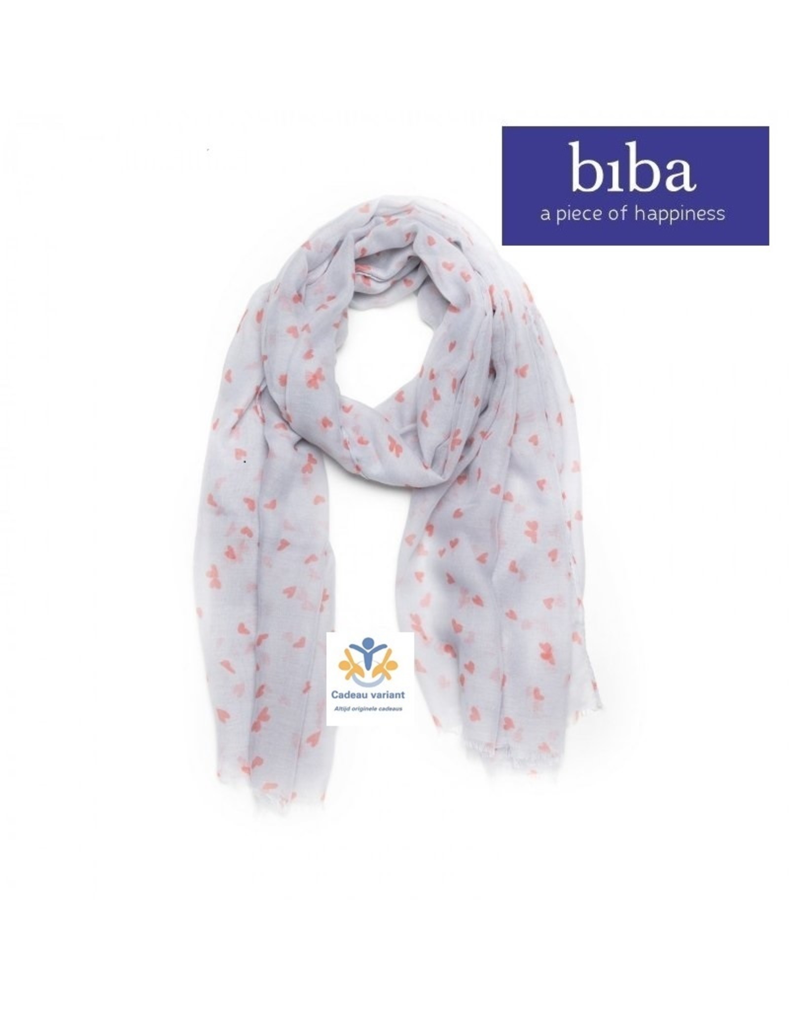 Biba bijouterie Biba sjaal 72878 hartjes