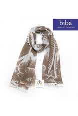 Biba Biba sjaal 72899 wit bruin