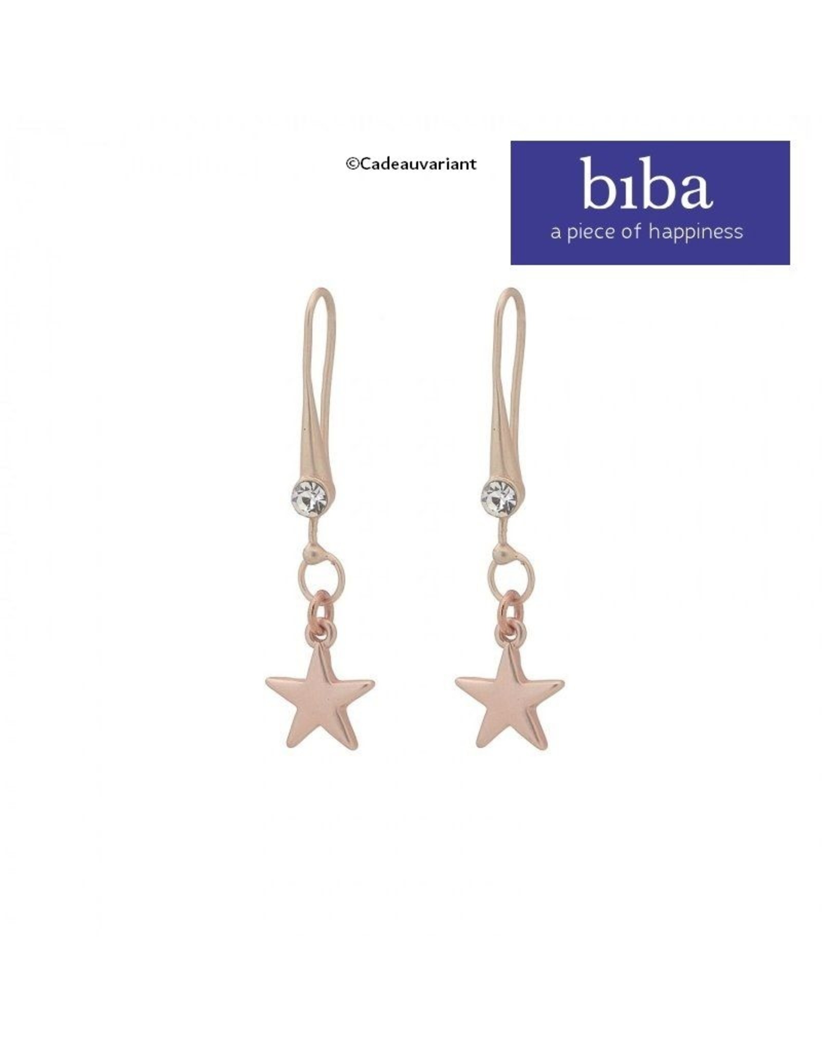 Biba bijouterie Oorbellen Biba rose ster