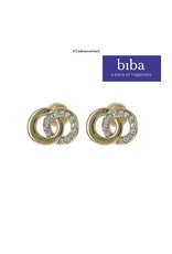 Biba bijouterie Oorbellen Biba knopjes goud crystal Biba bijouterie Oorbellen Biba knopjes goud crystal
