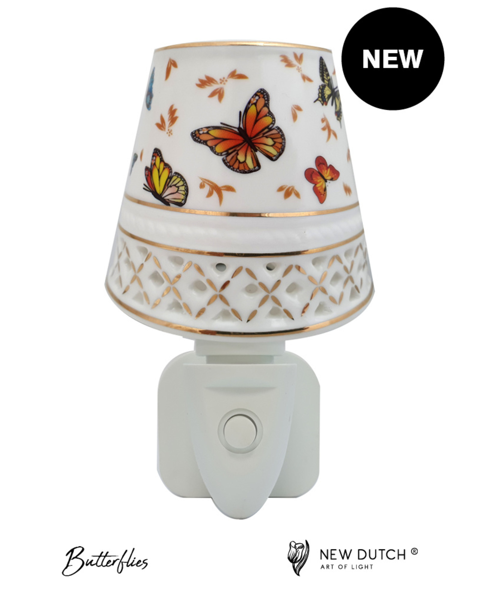 Slechthorend Broers en zussen impliciet Stekkerlamp vlinder - Cadeau variant