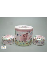 Kraam cadeau set Olifant en vogel roze