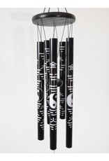 Windgong Yin Yang zwart 70 cm (windorgel)