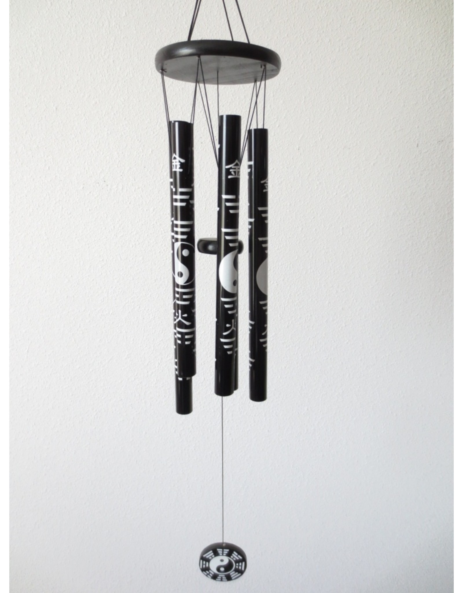 Windgong Yin Yang zwart 70 cm (windorgel)