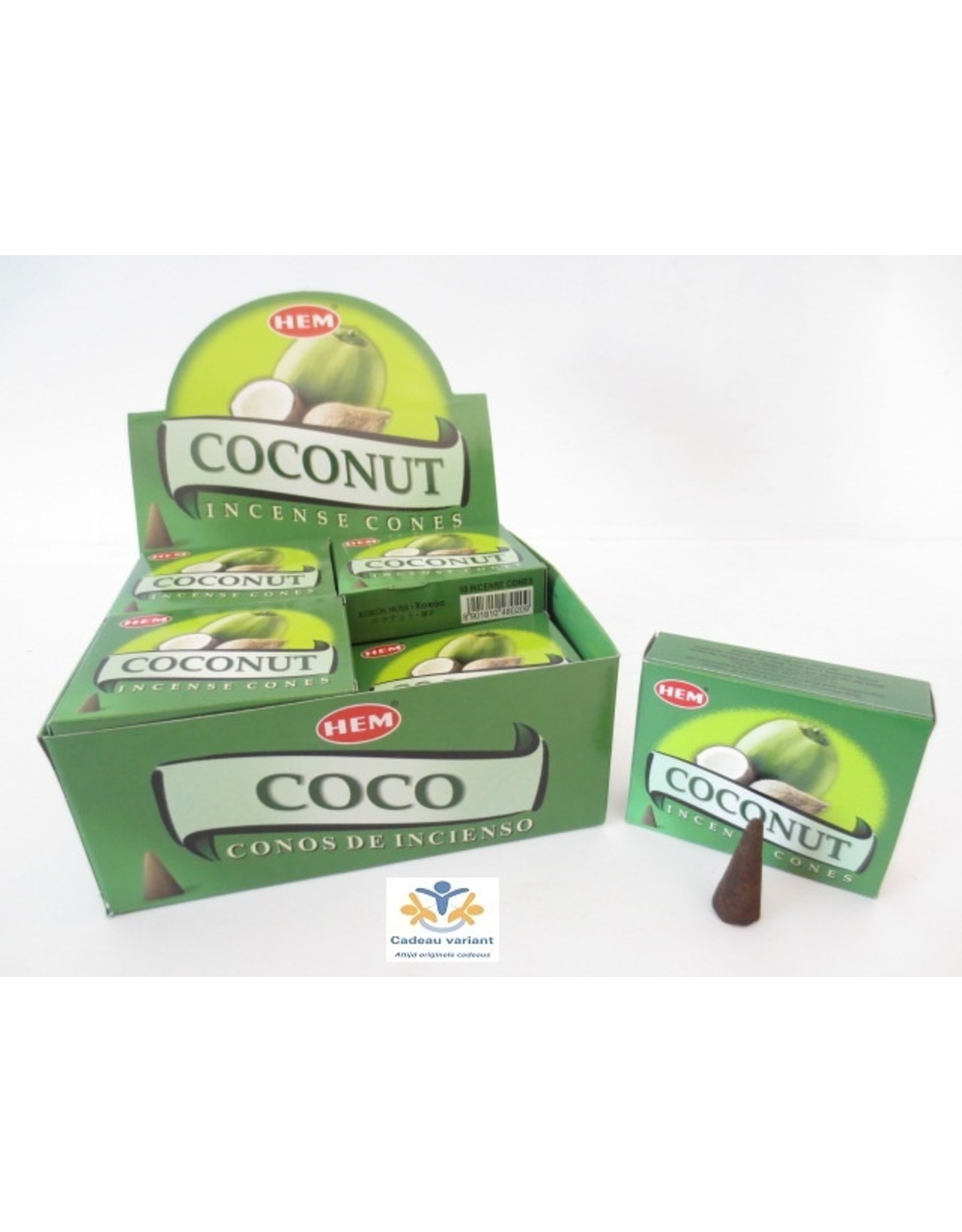 HEM wierook Coconut (kokos) wierook kegel Hem