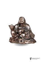 Boeddha beeld schaal en munten