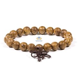 Mala armband wengé hout 6 mm kraal