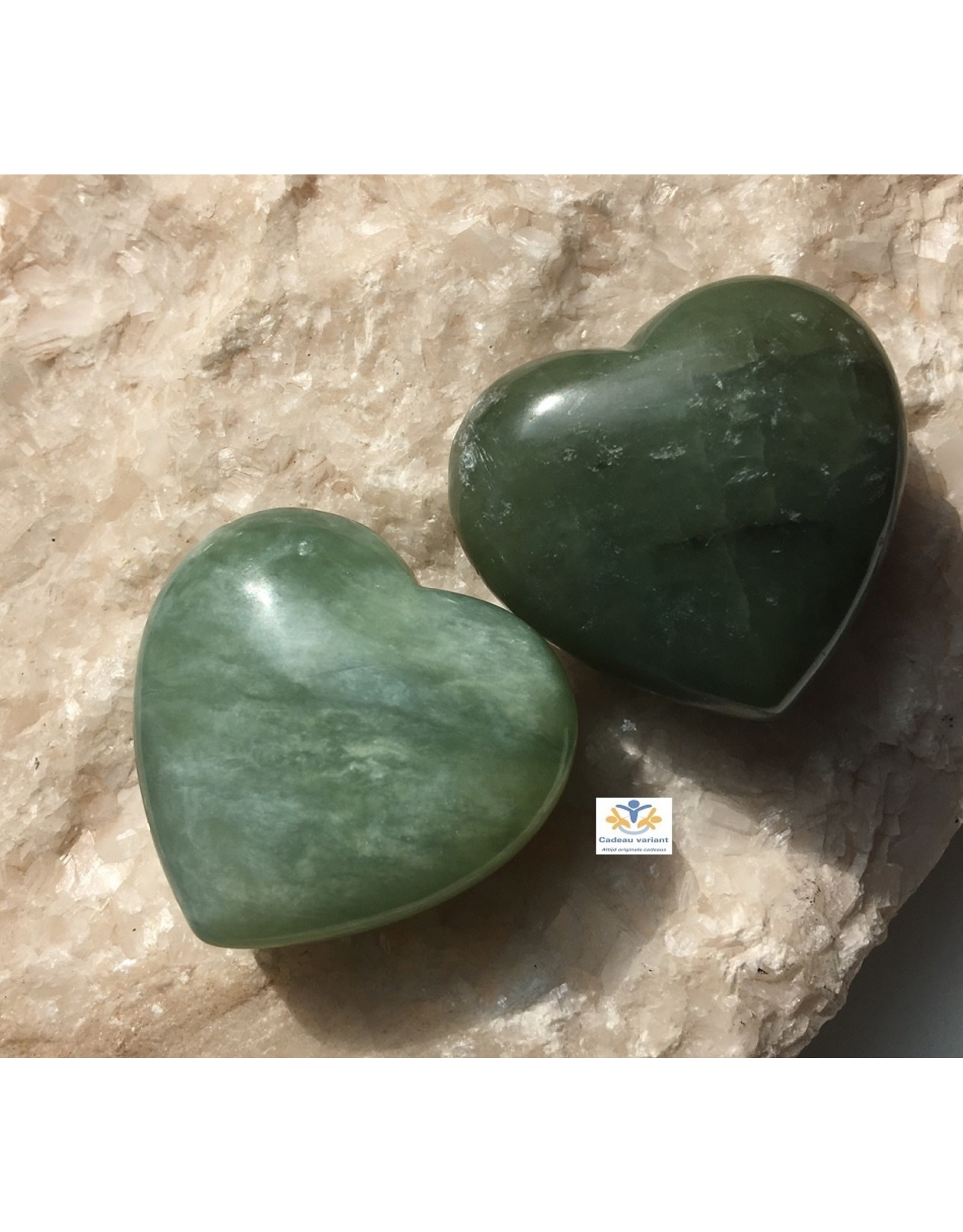 Jade edelsteen hart 4 cm