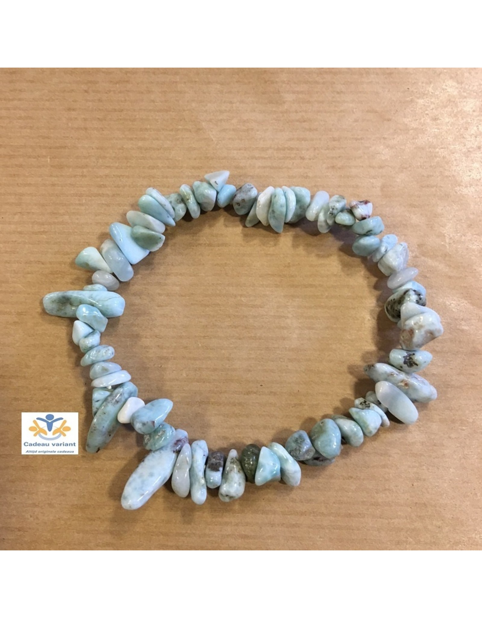 Larimar armband splitstenen