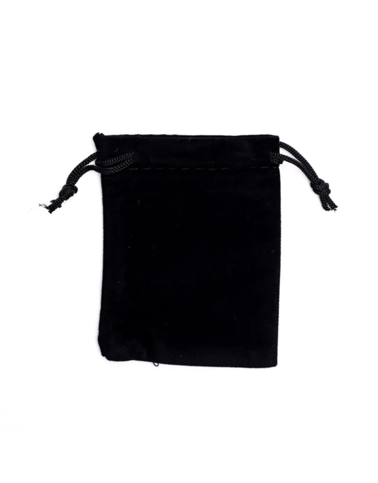 Zakje zwart fluweel 7x9 cm