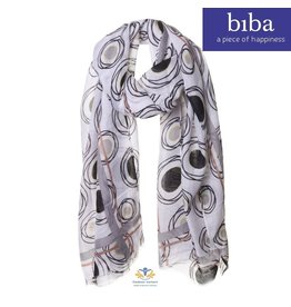 Biba Biba sjaal 73333 bruin zwart grijs