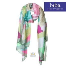 Biba Biba sjaal 73369 groen roze pastel