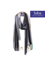 Biba Biba sjaal 73372 zwart grijs kleuren