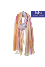 Biba Biba sjaal 73377 oranje pastelkleuren